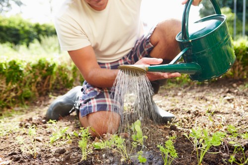 Modern pressure washing equipment on a deck