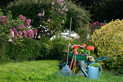 Satisfied homeowner enjoying a pristine outdoor space